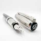 S.T. Dupont Large Line D Elysee Duotone Fountain Pen - Medium 14kt Gold Nib