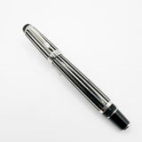 Montblanc Crystal Boheme Rollerball - Platinum-Plated Stripes over Black Resin (with Surface Wear)