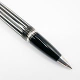 Montblanc Crystal Boheme Rollerball - Platinum-Plated Stripes over Black Resin (with Surface Wear)