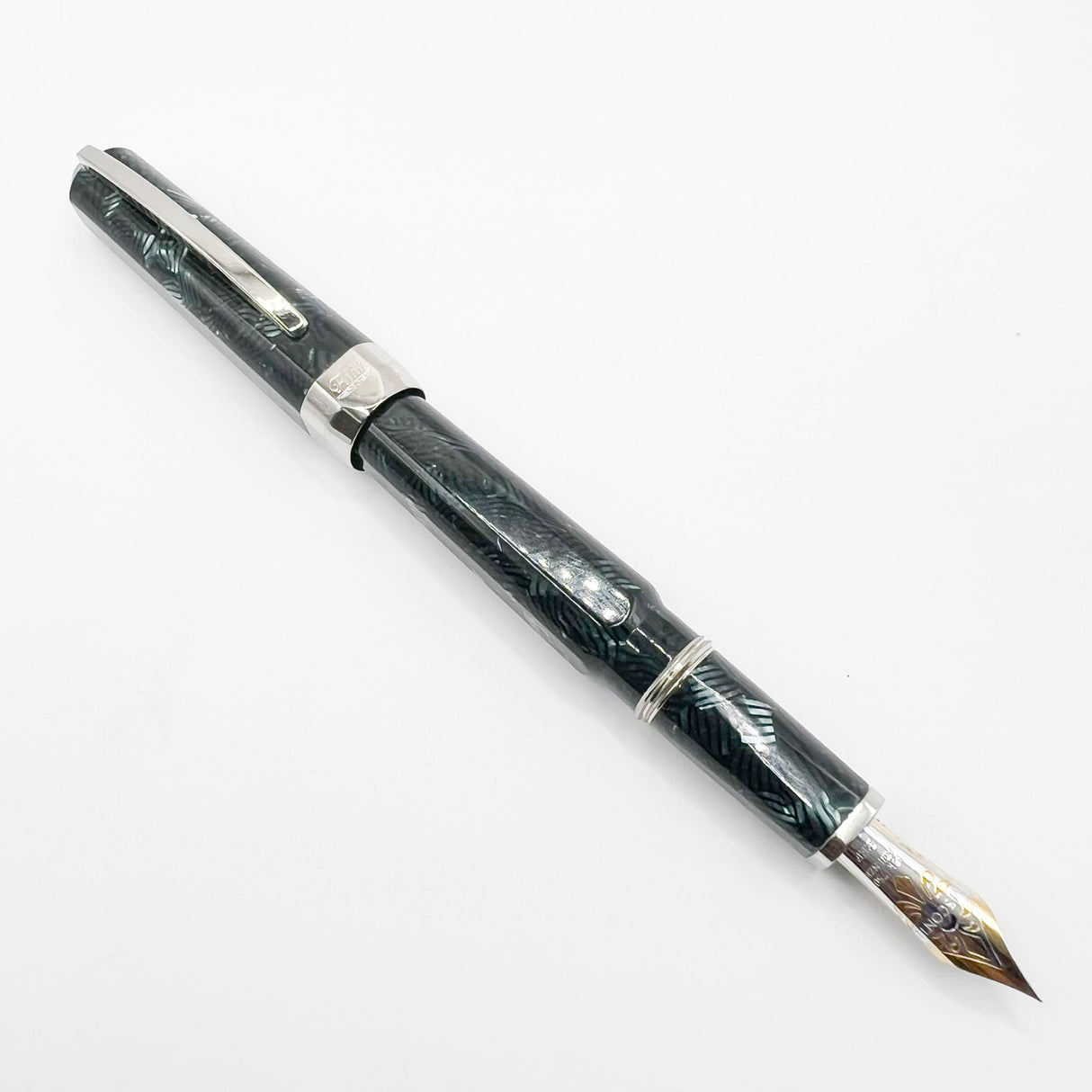 Visconti Aida Celluloid Limited Edition Facetted Fountain Pen - Extra Extra Fine(EEF) 18kt Gold Nib