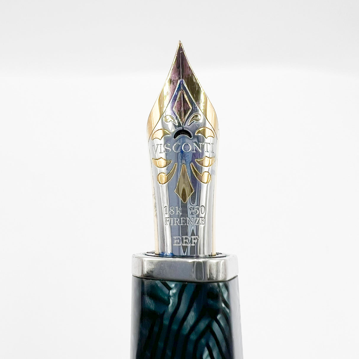Visconti Aida Celluloid Limited Edition Facetted Fountain Pen - Extra Extra Fine(EEF) 18kt Gold Nib