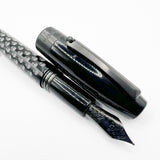 Montegrappa Fortuna Black Skull Fountain Pen  - Medium Stainless Steel Nib
