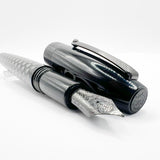 Montegrappa Fortuna Black Skull Fountain Pen  - Medium Stainless Steel Nib