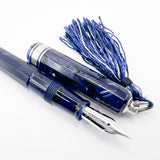 OMAS Princess Paragon Extra Blue Royale Celluloid Fountain Pen  - Extra Fine 18kt Gold Nib