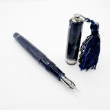 OMAS Princess Paragon Extra Blue Royale Celluloid Fountain Pen  - Extra Fine 18kt Gold Nib
