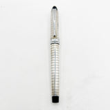 Aurora Sterling Silver Quadra Fountain Pen  - Fine 14kt Gold Nib