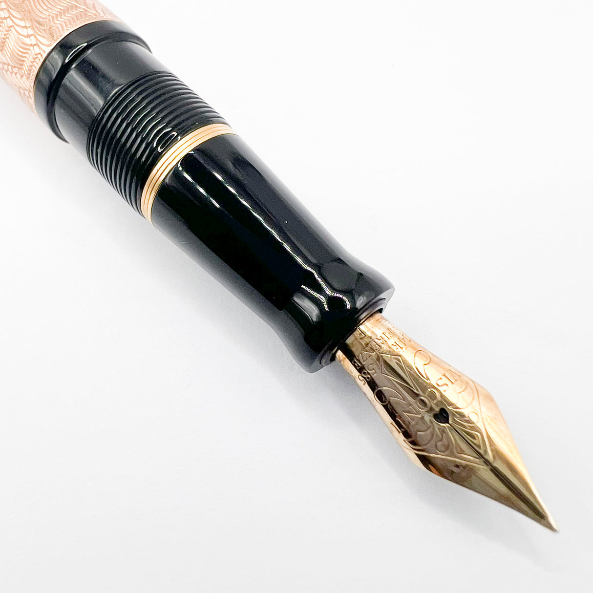 Visconti Moonlight Voyager Rose Gold Vermeil Fountain Pen - Medium 14kt Gold Nib