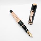 Visconti Moonlight Voyager Rose Gold Vermeil Fountain Pen - Medium 14kt Gold Nib