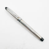Aurora Sterling Silver Quadra Fountain Pen  - Fine 14kt Gold Nib