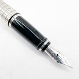 Aurora Sterling Silver Quadra Fountain Pen  - Fine 14kt Gold Nib