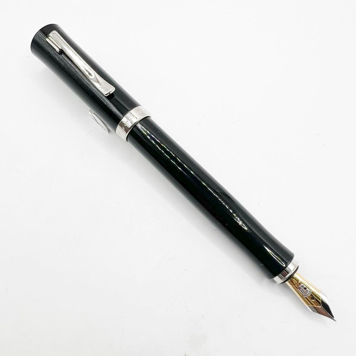 Graf von Faber Castell Smooth Black Intuition Fountain Pen  - Fine 18kt Gold Nib