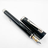 Graf von Faber Castell Smooth Black Intuition Fountain Pen  - Fine 18kt Gold Nib
