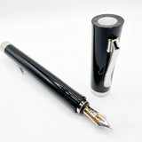 Graf von Faber Castell Smooth Black Intuition Fountain Pen  - Fine 18kt Gold Nib