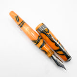 Conway Stewart Model #100 Orange Swirl Fountain Pen  - Medium Stainless Steel Nib