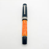 Delta DV Oversize Fountain Pen with Sterling Silver Cap Band - Oversized Medium 14kt Gold Nib