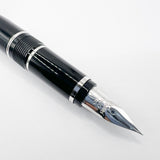 Pilot Falcon II Metal Black Fountain Pen - Semi-Flex Extra Fine 14kt Gold Nib