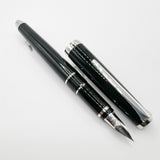 Pilot Falcon II Metal Black Fountain Pen - Semi-Flex Extra Fine 14kt Gold Nib