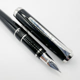 Pilot Falcon II Metal Black Fountain Pen - Semi-Flex Extra Fine 14kt Gold Nib