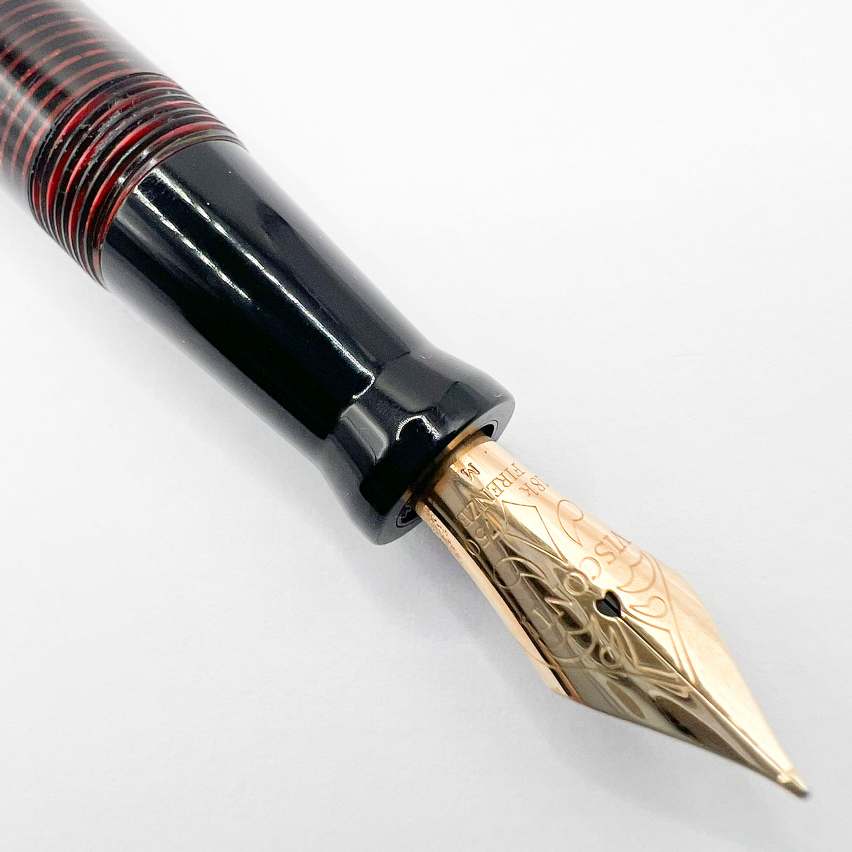 Visconti Copernicus Burgundy Celluloid Limited Edition Fountain Pen   - Medium 18kt Gold Nib