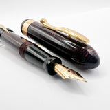 Visconti Copernicus Burgundy Celluloid Limited Edition Fountain Pen   - Medium 18kt Gold Nib