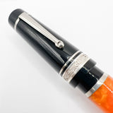Delta DV Oversize Fountain Pen with Sterling Silver Cap Band - Oversized Medium 14kt Gold Nib