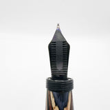 Oldwin (France) Oversized Wood Spina Fountain Pen -  Flexible Large #8 Medium 18kt Gold Nib