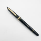 Montblanc Classique #144 Black Resin Fountain Pen  - Broad  14kt Gold Nib