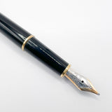 Montblanc Classique #144 Black Resin Fountain Pen  - Broad  14kt Gold Nib