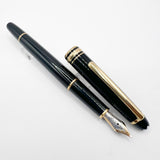 Montblanc Classique #144 Black Resin Fountain Pen  - Broad  14kt Gold Nib