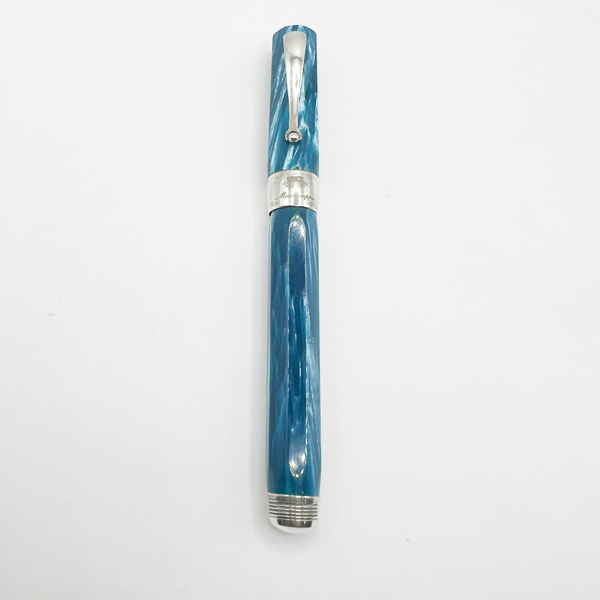 Montegrappa Symphony Facetted Lustrous Turquoise Celluloid Rollerball