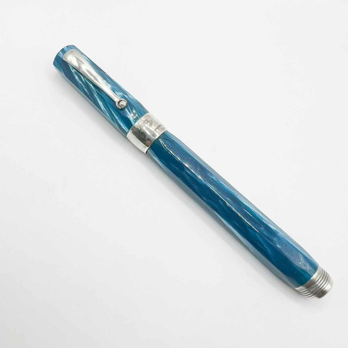 Montegrappa Symphony Facetted Lustrous Turquoise Celluloid Rollerball