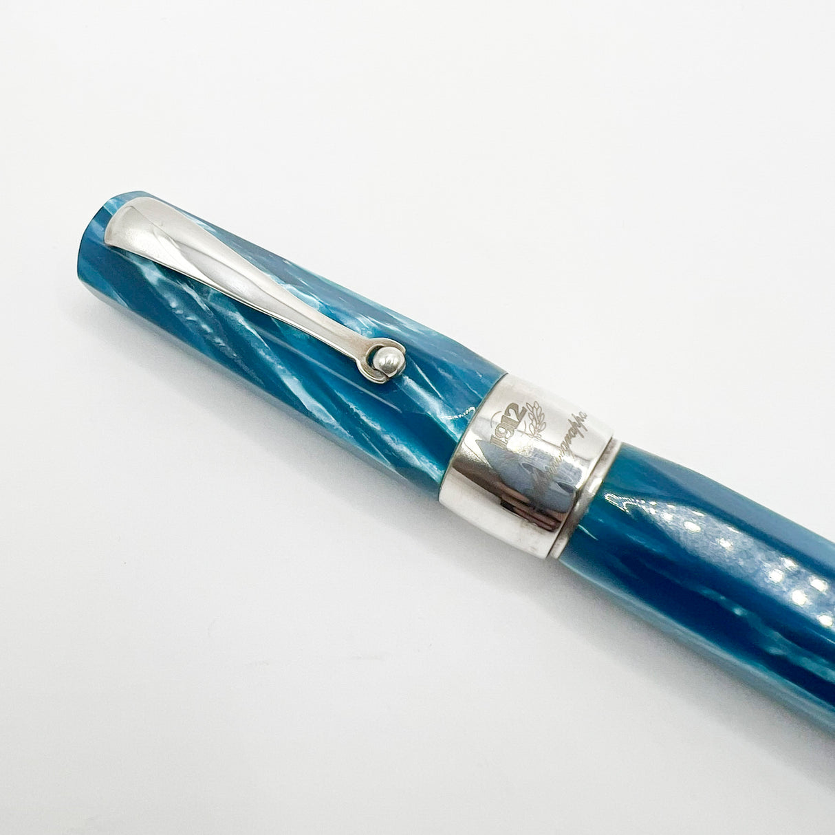 Montegrappa Symphony Facetted Lustrous Turquoise Celluloid Rollerball