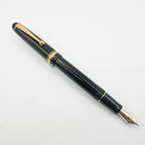 Pilot Custom 74 Black Fountain Pen -  Double Broad 14kt Gold Nib