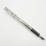Graf von Faber Castell Platinum-Plated Classic Fountain Pen - Extra Fine 18kt Gold Nib