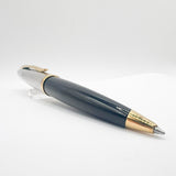 Waterman Carene Deluxe Black Barrel/Silver-Plated Cap Ballpoint  Pen