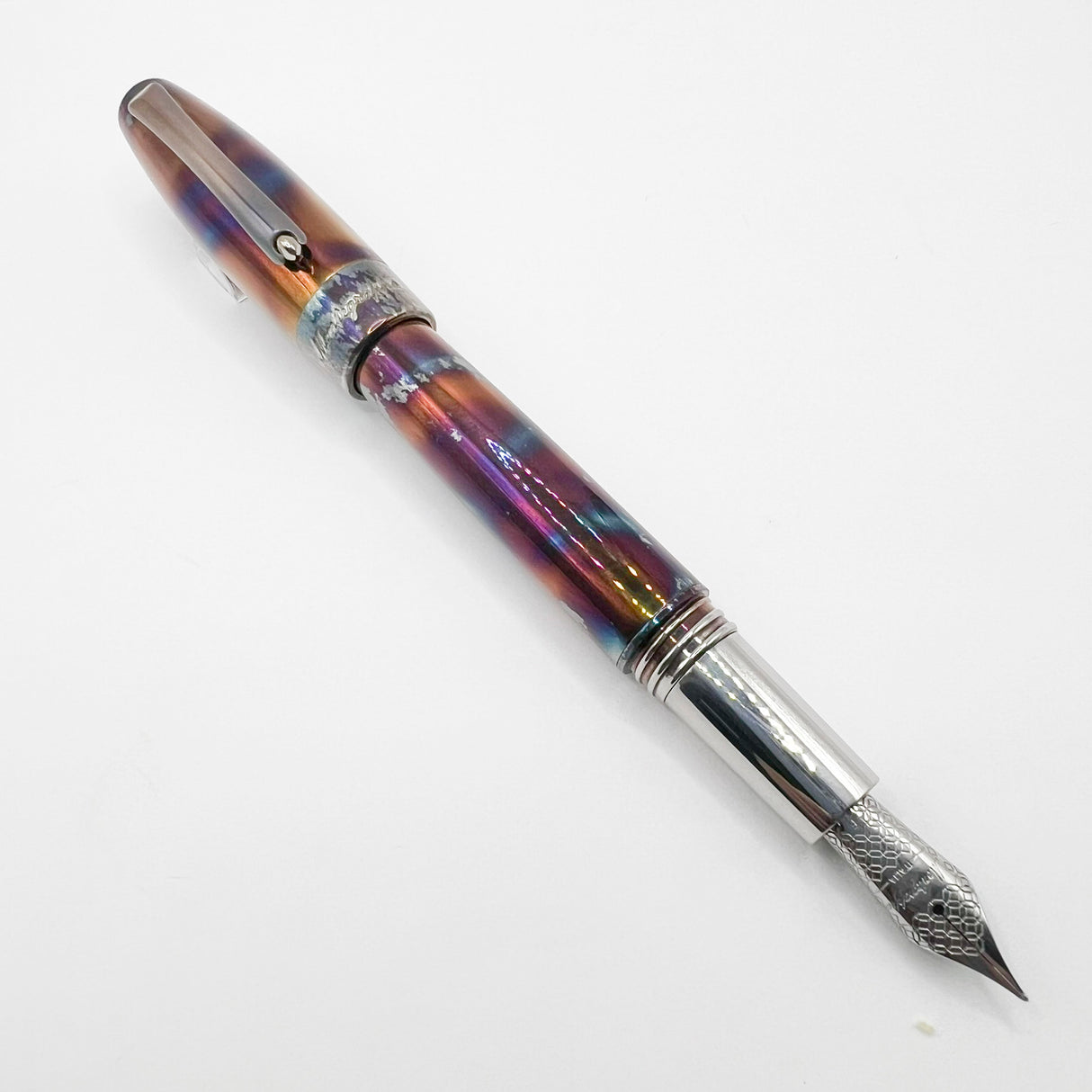 Montegrappa "Blue Blazer" Fountain Pen - Fine Stainless Steel Nib