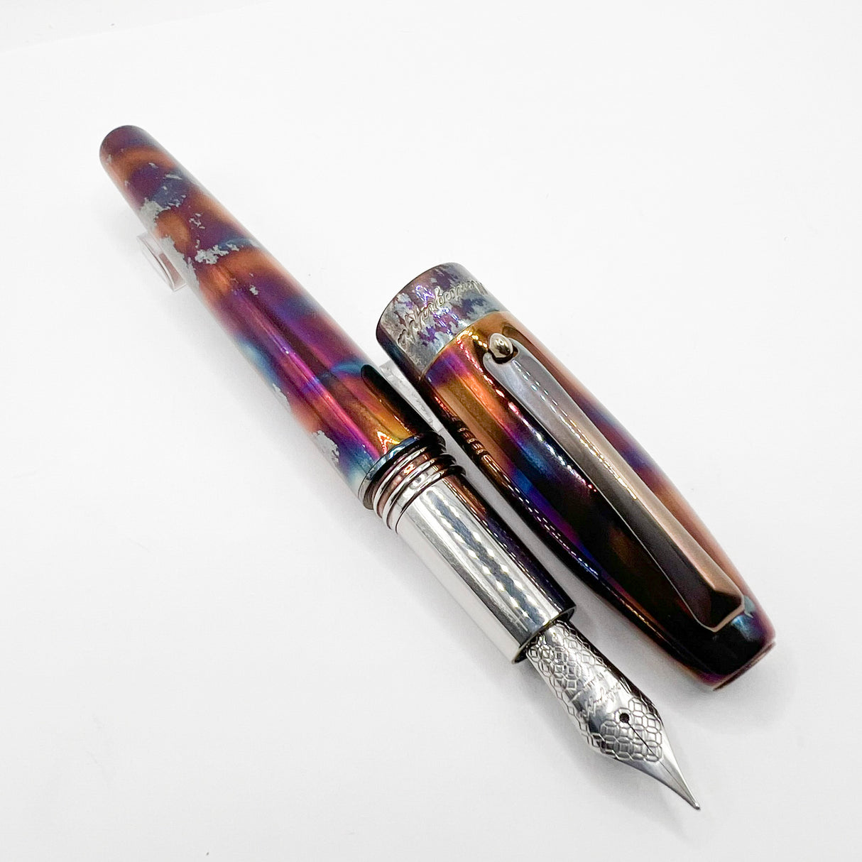 Montegrappa "Blue Blazer" Fountain Pen - Fine Stainless Steel Nib