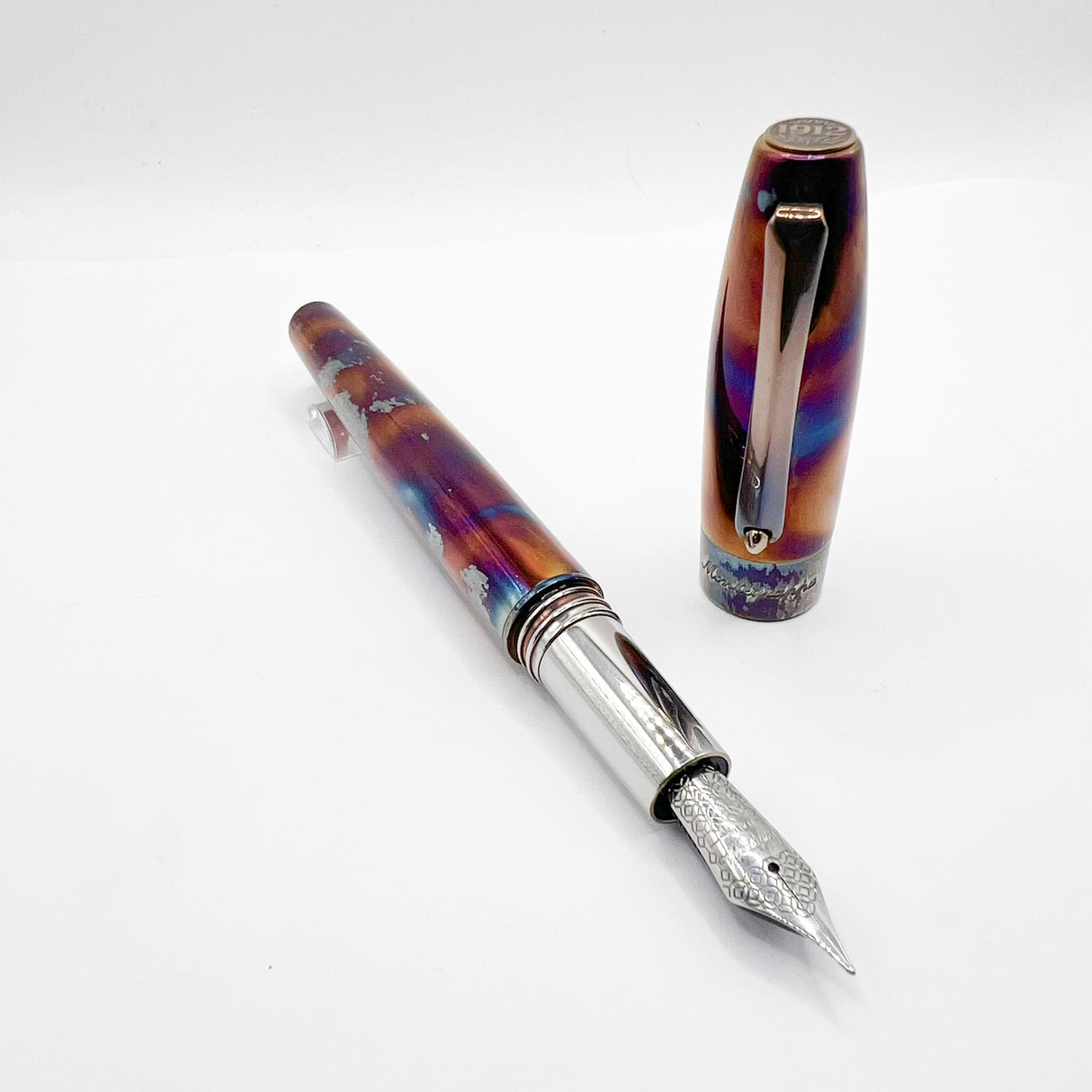 Montegrappa "Blue Blazer" Fountain Pen - Fine Stainless Steel Nib
