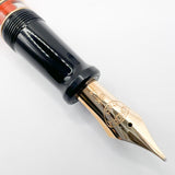 Aurora Optima Marbled Orange Auroloide Fountain Pen - Medium 18kt Gold Nib (Offered Only in 14kt Elsewhere)