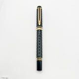 Waterman Man 100 Opera Chased Black Fountain Pen - Medium 18kt Gold Nib