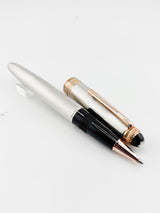 Montblanc Meisterstuck 75th Anniversary Numbered Limited Edition Solitaire Barleycorn Sterling Silver LeGrand Rollerball