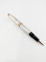 Montblanc Meisterstuck 75th Anniversary Numbered Limited Edition Solitaire Barleycorn Sterling Silver LeGrand Rollerball