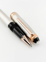 Montblanc Meisterstuck 75th Anniversary Numbered Limited Edition Solitaire Barleycorn Sterling Silver LeGrand Rollerball