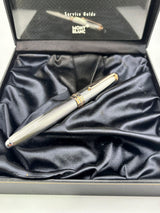 Montblanc Meisterstuck 75th Anniversary Numbered Limited Edition Solitaire Barleycorn Sterling Silver LeGrand Rollerball
