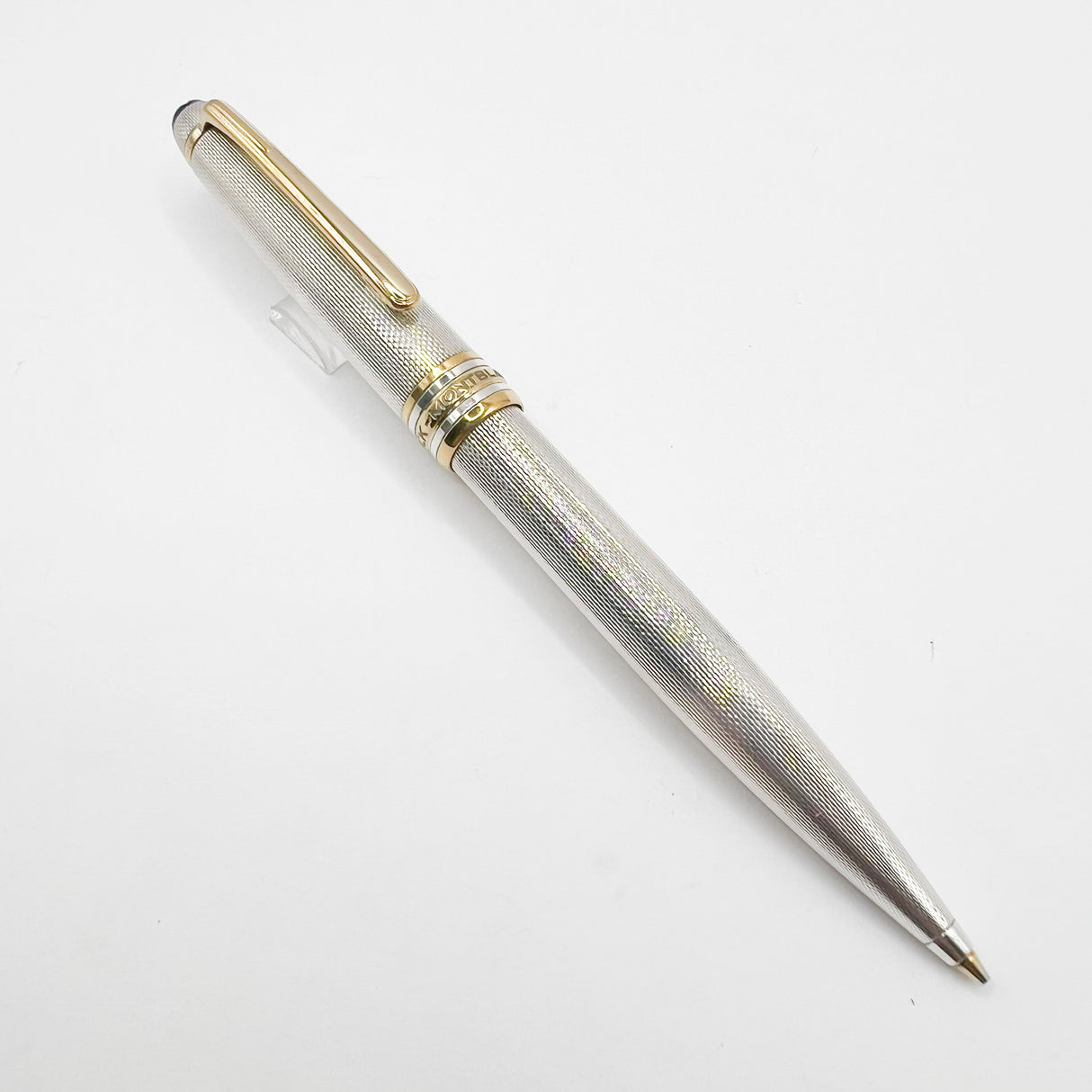 Montblanc Classique Sterling Silver Barleycorn Solitaire Mechanical Pencil 0.7mm