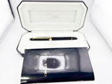 OMAS Oversized Blue/Black #360 Triangulated Fountain Pen - Fine 18kt Gold Nib
