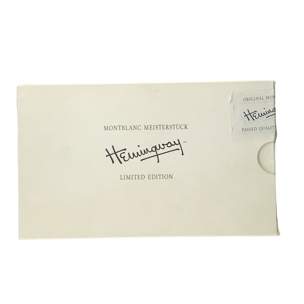 Montblanc Ernest Hemingway Writer Series Limited Edition Fountain Pen - Fine 18kt Gold Nib