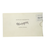 Montblanc Ernest Hemingway Writer Series Limited Edition Fountain Pen - Fine 18kt Gold Nib