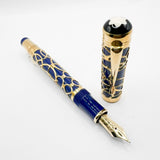 Montblanc Prince Regent 888- 18 Kt SOLID GOLD Overlay - Patron Of The Arts Limited Edition Fountain Pen - Medium 18kt Gold Nib