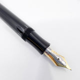 Montblanc Agatha Christie Sterling Silver Limited Edition Fountain Pen - Fine 18kt Gold Nib